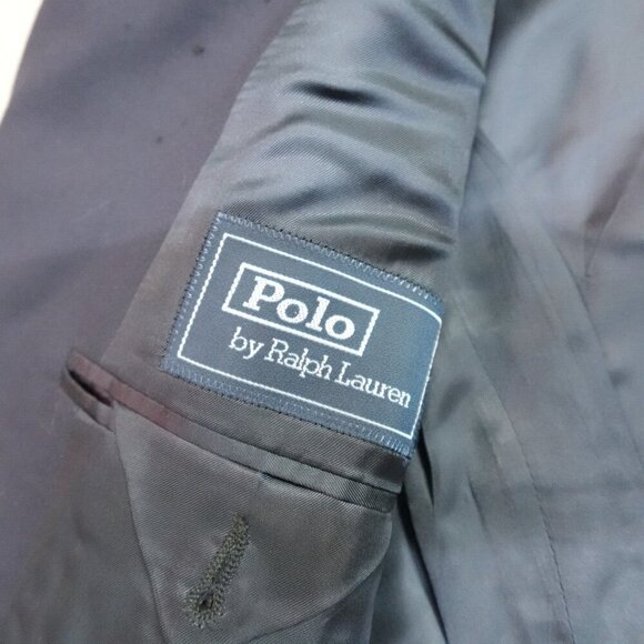 Vintage Polo Ralph Lauren Blazer 42L Blue 3 Roll 2 Made in Italy - Picture 5 of 14